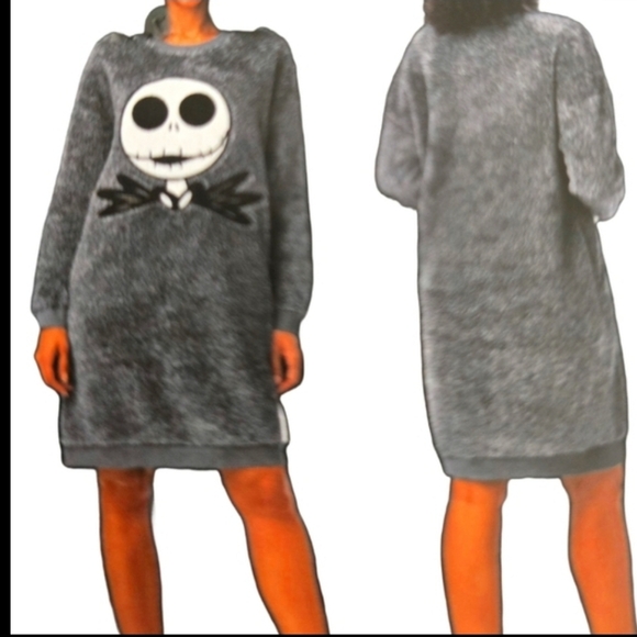 Disney Nightmare Before Christmas Jack Skellington Sleep Dress NWT - Picture 2 of 3